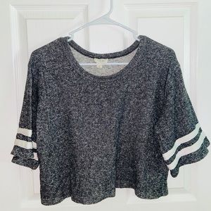 Grey Crop Tee